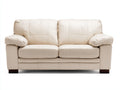 Divano lineare - Similpelle-Legno - 185x94x90 cm - Crema - Stile contemporaneo