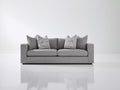 Divano lineare - Tessuto - 205x92x82 cm - Grigio medio - Design contemporaneo
